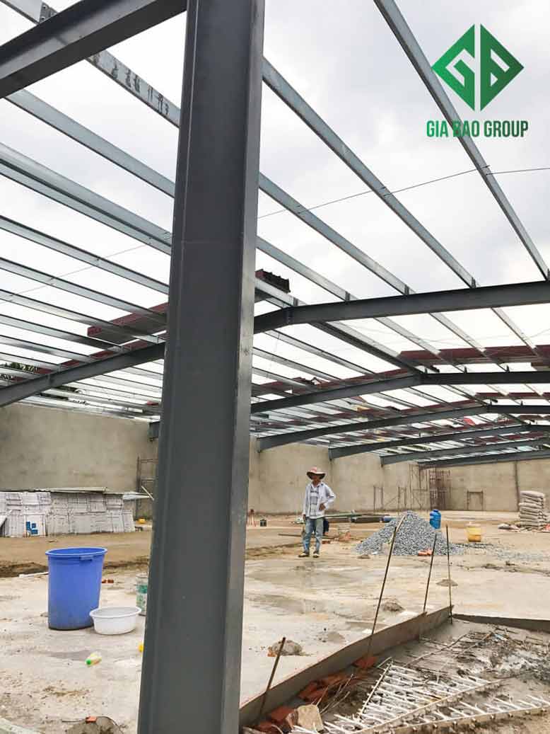 Thi công nhà xưởng cho công ty Thiên Việt, Long An