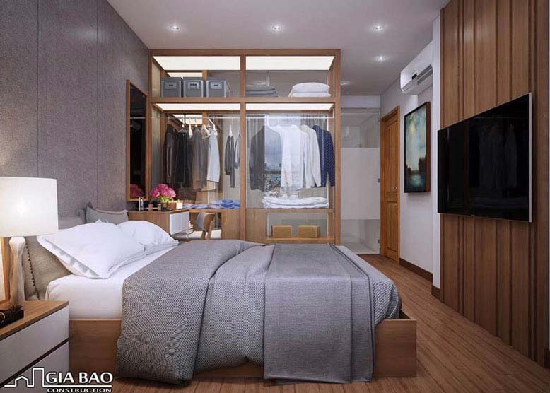Thiết kế nội thất căn hộ đẹp cho phòng ngủ