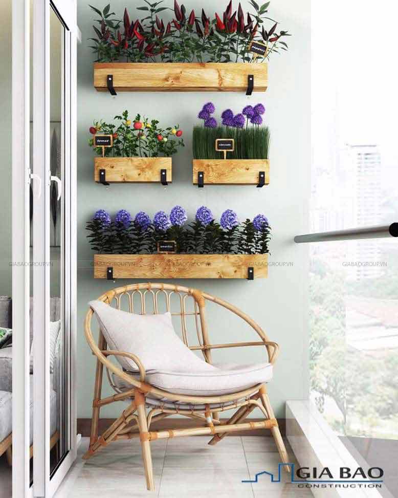 Thiết kế thi công nội thất căn hộ cho ban công
