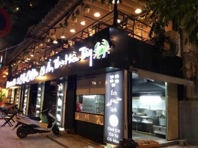 Thi công thiết kế quán ăn hải sản sinh thái – Cô Tư, Cà Mau