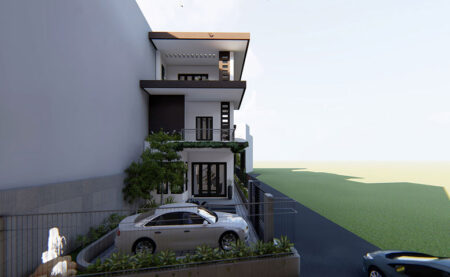 Mẫu thiết kế nhà phố 3 tầng đẹp, gia đình anh Thuấn tại Thủ Đức