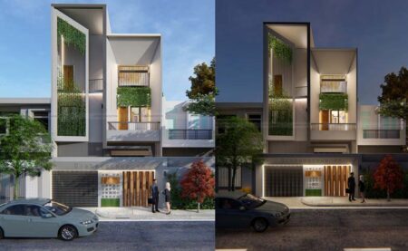 Mẫu Thiết Kế Nhà Phố 3 Tầng Hiện Đại – Tại Nha Trang NP02