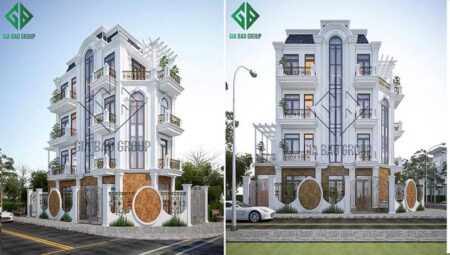 Biệt thự 4 tầng tân cổ điển lộng lẫy cho những gia đình quyền quý