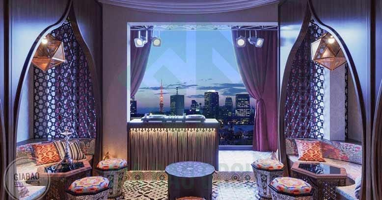 Thiết kế quầy bar quán cafe khu vực DJ chơi nhạc