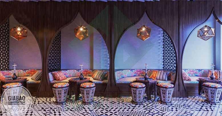 Thiết kế quầy bar quán cafe - khu vực dành cho khách ngồi thưởng thức đồ uống