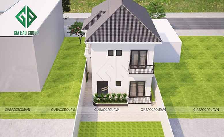 Phối cảnh 3D chi tiết biệt thự nhà vườn 2 tầng tại Củ Chi