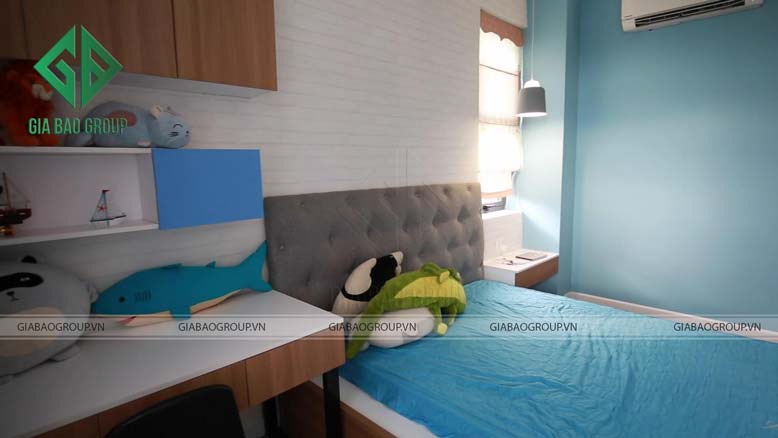 Phòng ngủ bé trai của nhà phố đẹp 3 tầng