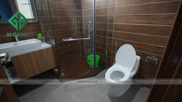 Phòng tắm của nhà phố đẹp 3 tầng