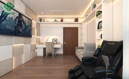 Thiết kế nội thất căn hộ chung cư đẹp sang chảnh của MC Quỳnh Chi tại Vinhomes Park 7