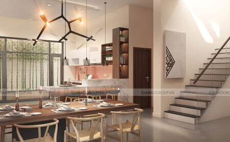 Thiết kế nội thất nhà biệt thự chuẩn phong cách hiện đại tại Long An