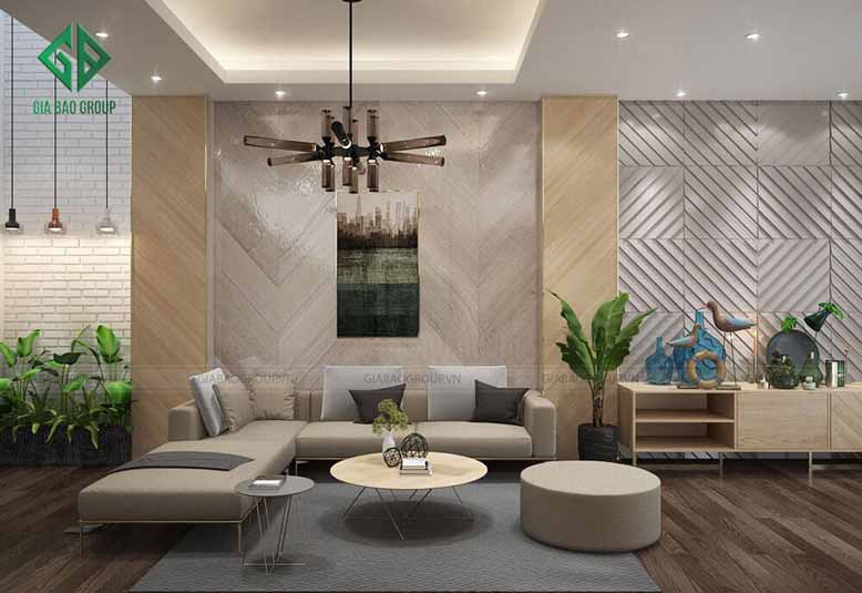 Thiết kế nội thất nhà phố cho phòng khách Thiết kế nội thất nhà phố hiện đại cho phòng khách