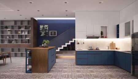 Thiết kế nội thất biệt thự mini 2 tầng mái thái hiện đại