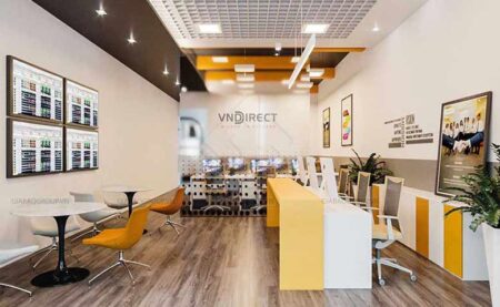 Thiết kế nội thất văn phòng chứng khoán VNDIRECT tươi trẻ, hiện đại