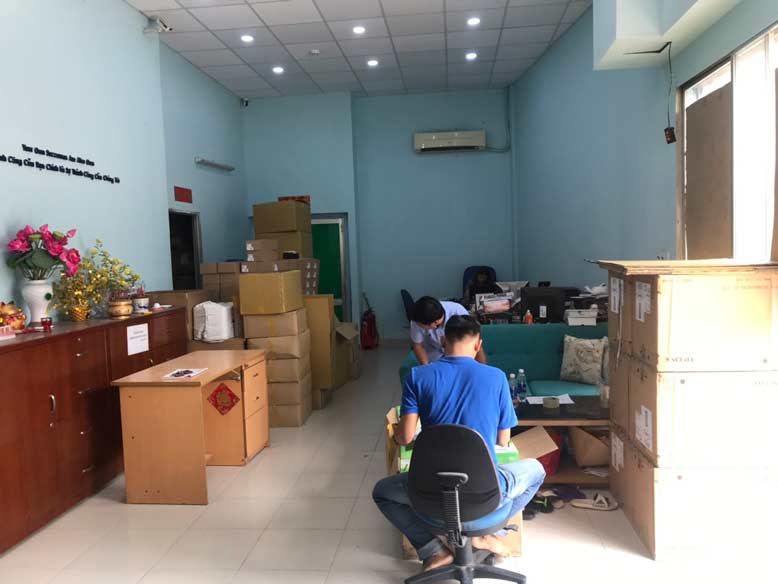 Ảnh thực tế văn phòng khi chưa thi công