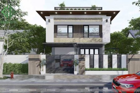 Mẫu biệt thự hiện đại mái ngói đồ sộ tại Bình Dương- BT22