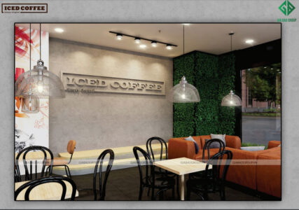 Thiết kế kiến trúc quán cafe đẹp – ICED COFFEE chi nhánh 3