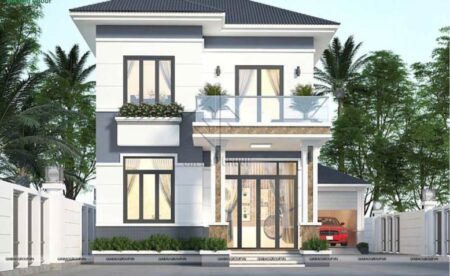 Biệt thự mái ngói hiện đại 2 tầng sang trọng tại Hóc Môn