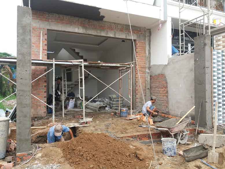 Thi công nhà phố 3 tầng hiện đại