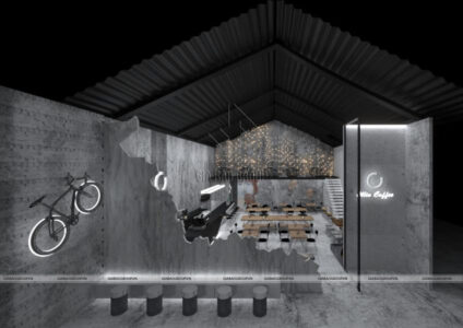 Mẫu thiết kế quán cafe đẹp, ấn tượng – Chuỗi café Ollin