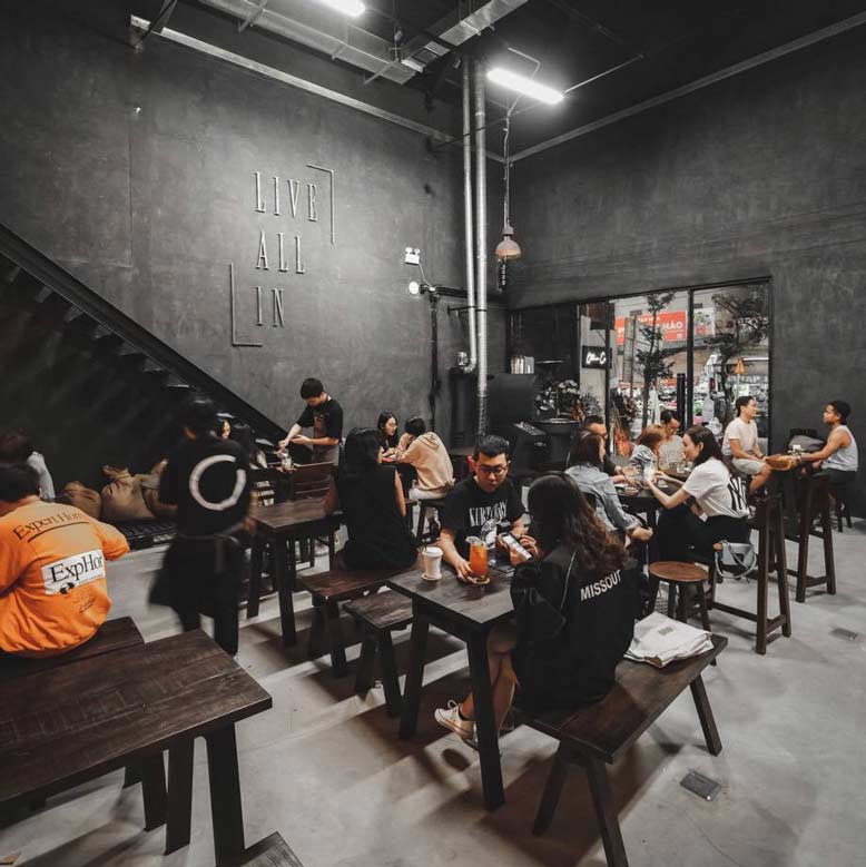Công trình thiết kế và thi công nội thất quán cafe Ollin quận 2