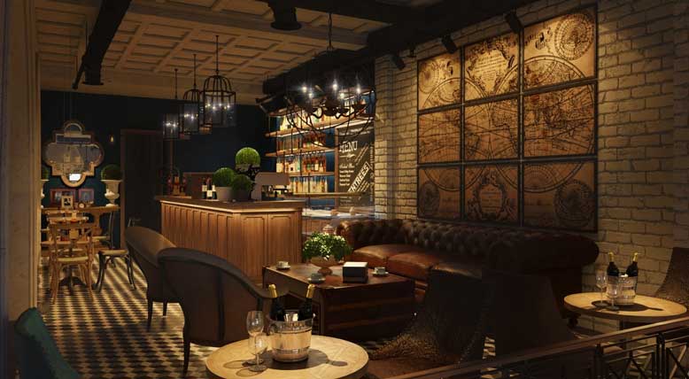 Nội thất quán cafe sử dụng vật liệu có nguồn gốc từ thiên nhiên