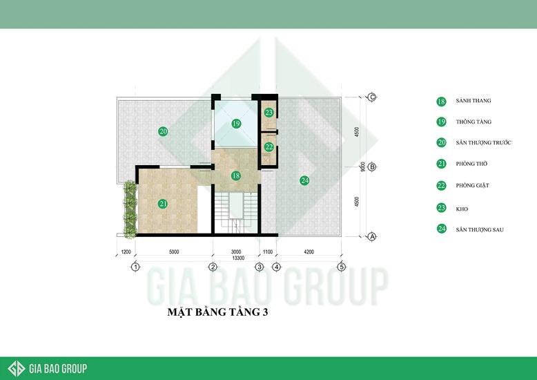Mẫu biệt thụ 3 tầng hiện đại đẹp - tầng 3 phù hợp sở thích giải trí và sinh hoạt của giá đình