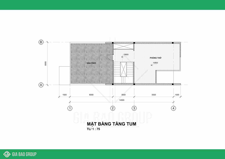 Mẫu thiết kế nhà phố khá đơn giản, không quá cầu kỳ
