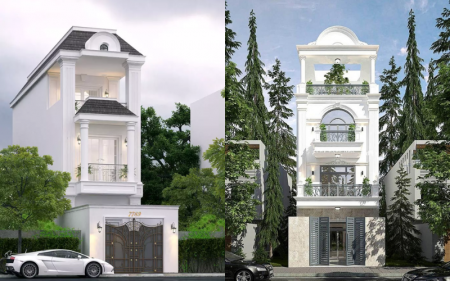 30+ mẫu thiết kế nhà phố 3 tầng tân cổ điển đẹp nhất 2025