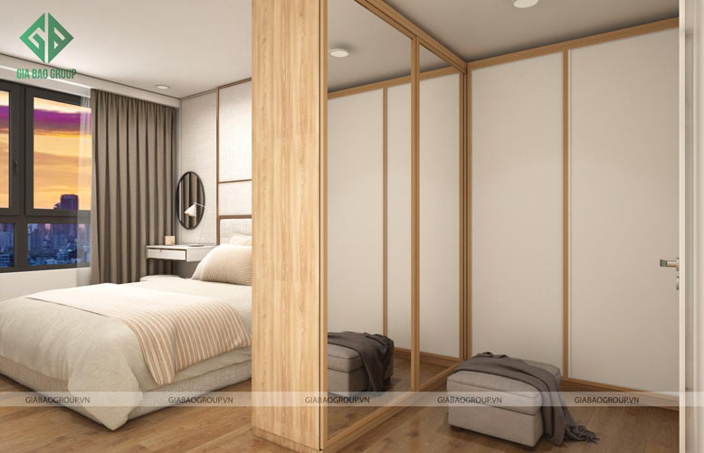 Thiết kế căn hộ 2 phòng ngủ bắt mắt tại Đảo Kim Cương