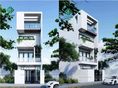 Thiết kế nhà phố 1 trệt 3 lầu đẹp tại Đồng Nai – NP19