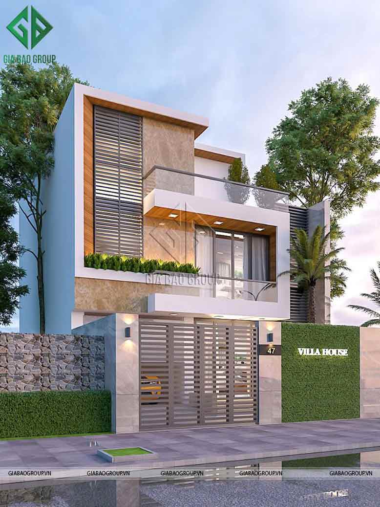 Thiết kế nhà phố 3 tầng hiện đại