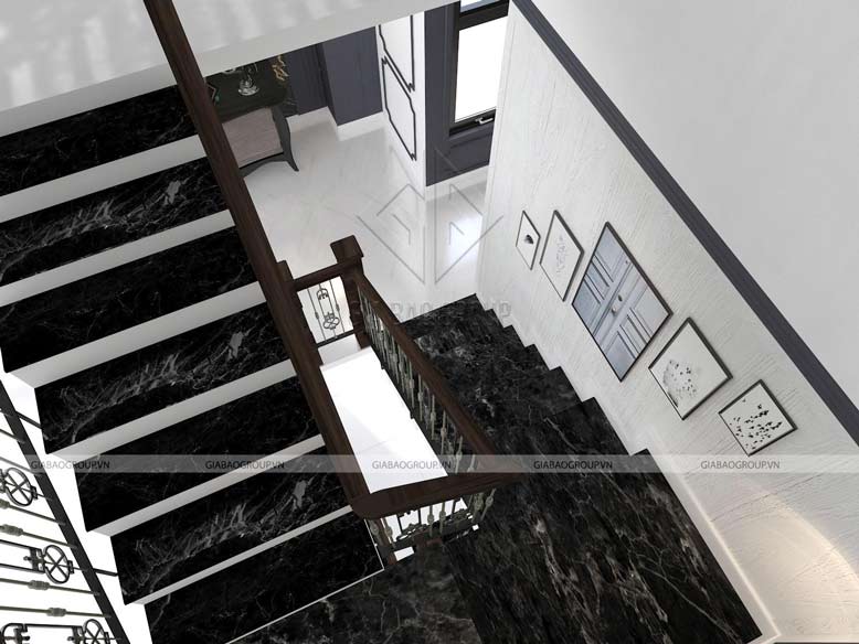 Vật liệu được ưu chuộng cho nội thất nhà phố tân cổ điển là các loại đá cao cấp