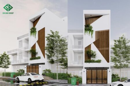Mẫu nhà phố 1 trệt 3 lầu đẹp – Anh Phú Quý, Mã NP132