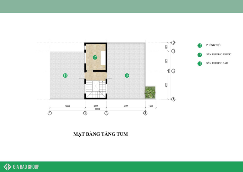Mặt bằng thiết kế nhà biệt thự phố