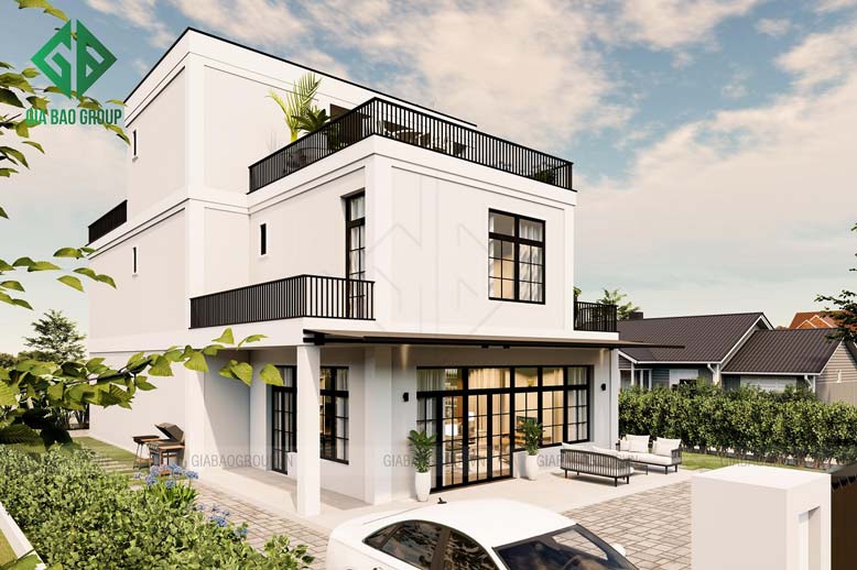 Đẳng cấp với Thiết kế thi công biệt thự hiện đại 3 tầng đẹp