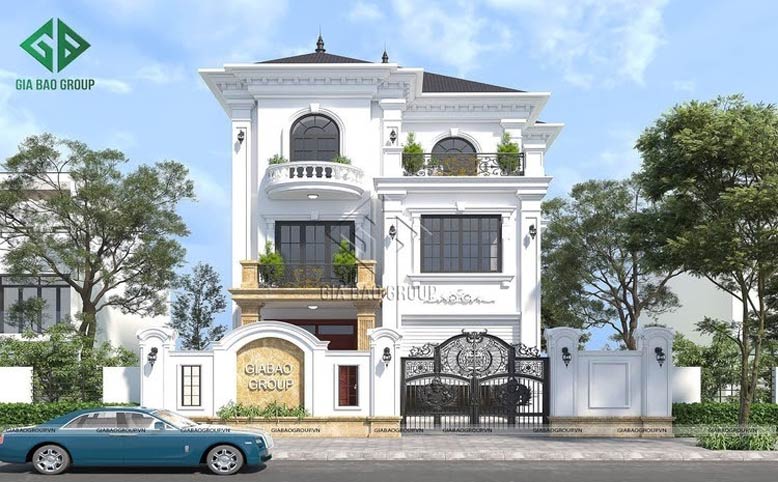 Mẫu biệt thự tân cổ điển 3 tầng
