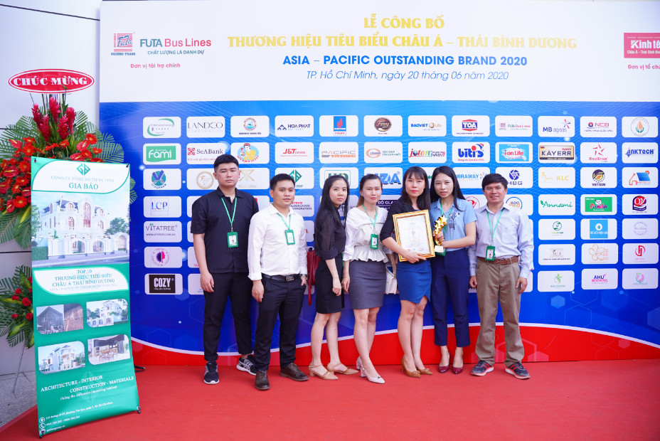 Gia Bảo Group vinh dự được nhận thương hiệu tiêu biểu Châu Á Thái Bình Dương