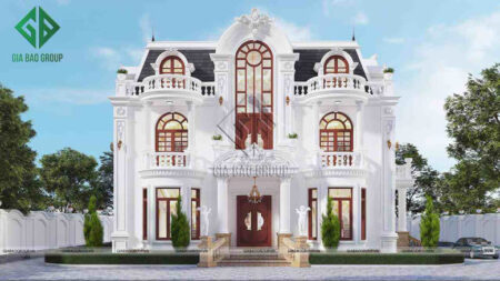 Mãn nhãn với biệt thự cổ điển 3 tầng đồ sộ và lộng lẫy