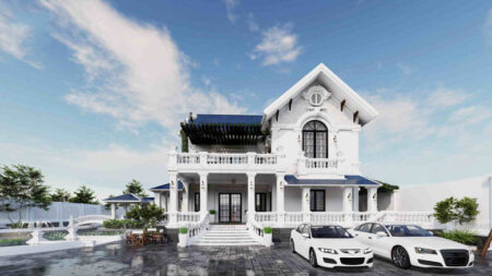 Ngắm mẫu biệt thự 2 tầng đẹp siêu lòng ở Long An