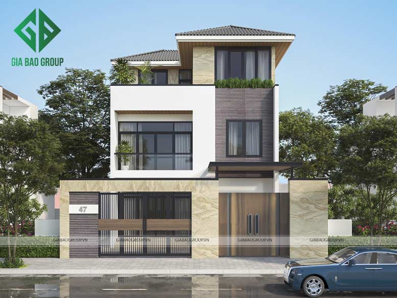 Nhà phố mái ngói mang tính thẩm mỹ cao