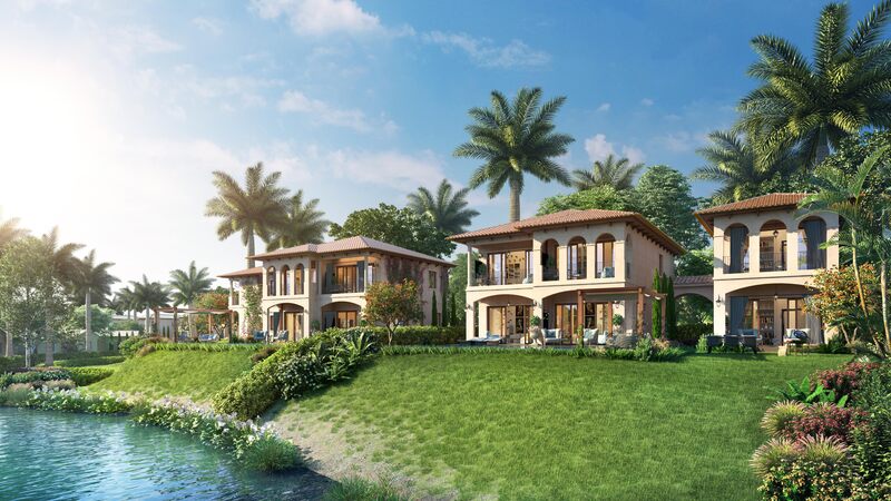 Biệt thự nằm trong các khu phức hợp nghỉ dưỡng
