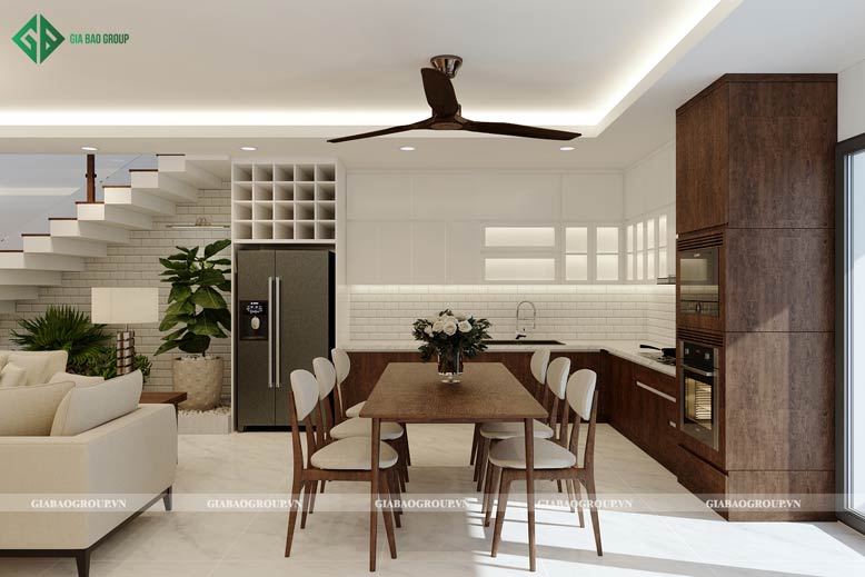 Một góc bàn ăn đơn giản, sang trọng