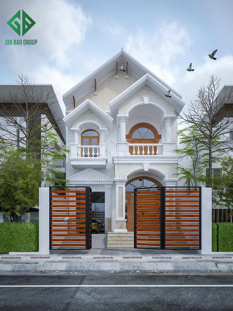 Nhà phố mái ngói 1 trệt 1 lầu thanh thoát