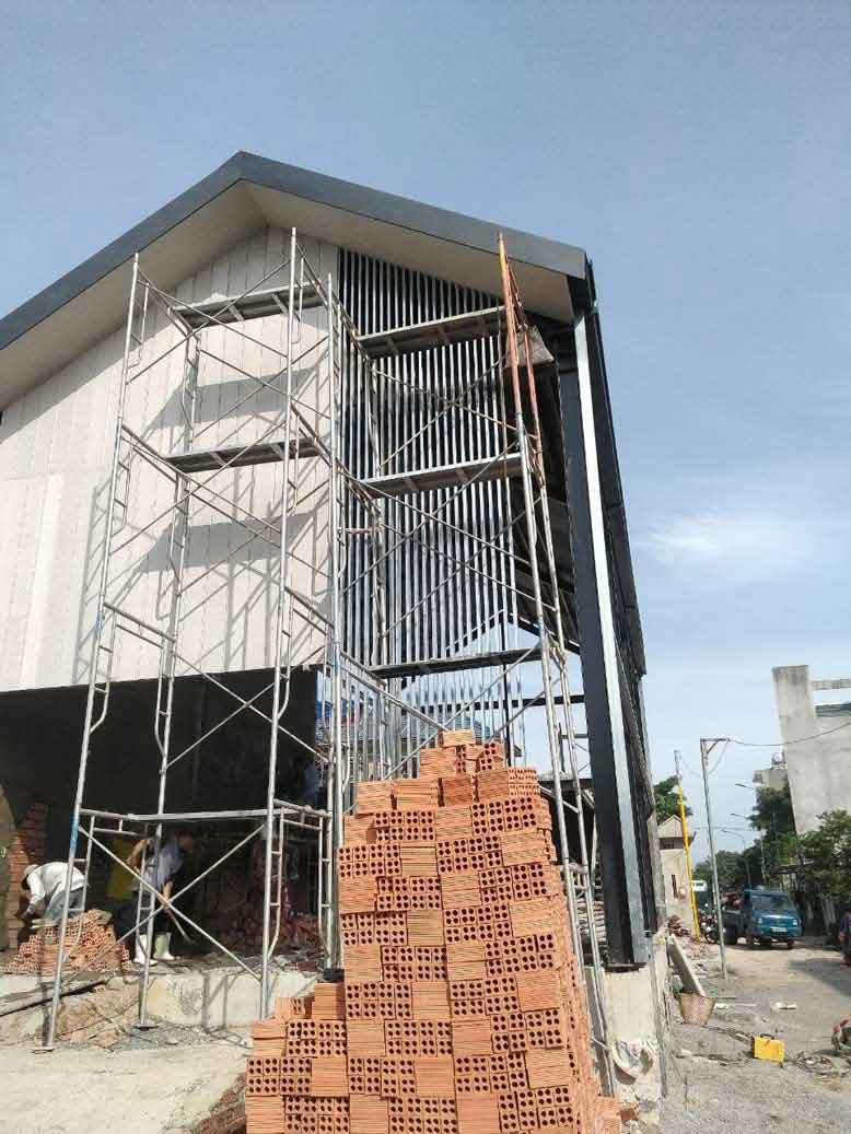 Hình ảnh thi công thực tế quán cafe đẹp 5