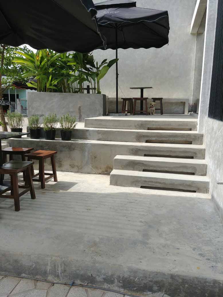 Thi công quán cafe ours coffee mặt tiền