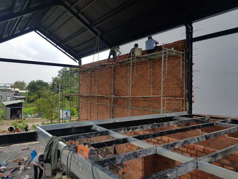 Thi công phần nền móng của công trình