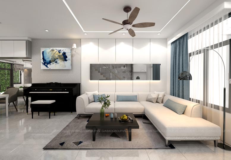 Thi công nội thất đảm bảo yếu tố ánh sáng