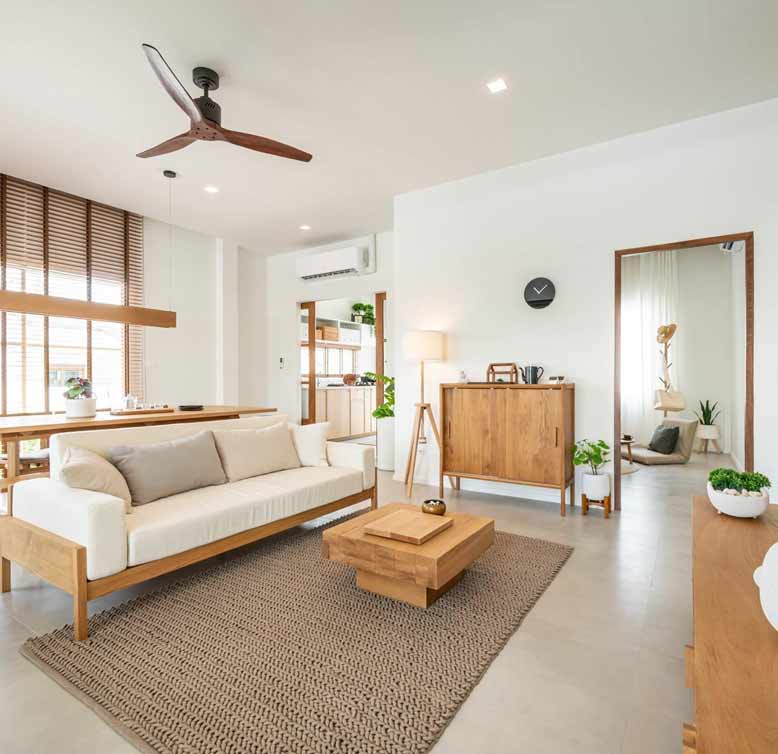 Gợi ý thiết kế nội thất nhà ở với gam màu ấm áp và nhẹ nhàng