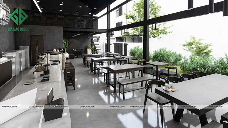 Đồ dùng nội thất như bàn, ghế, kệ đều được lựa chọn kỹ lưỡng