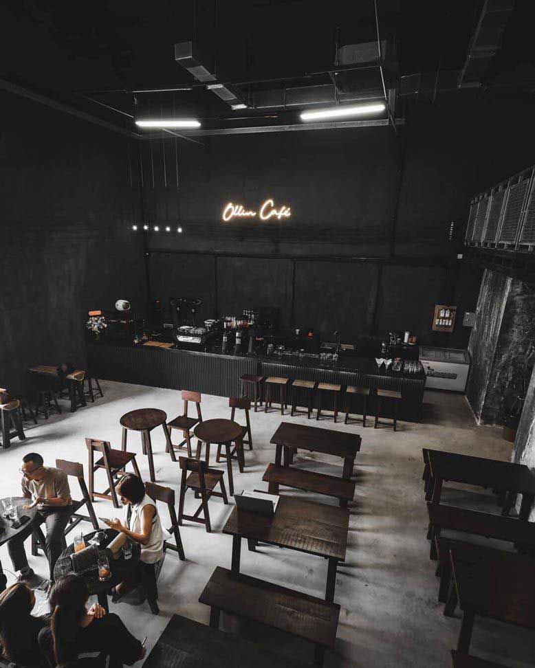 Một góc nhìn khác của dự án thi công nội thất và ngoại thất quán cafe